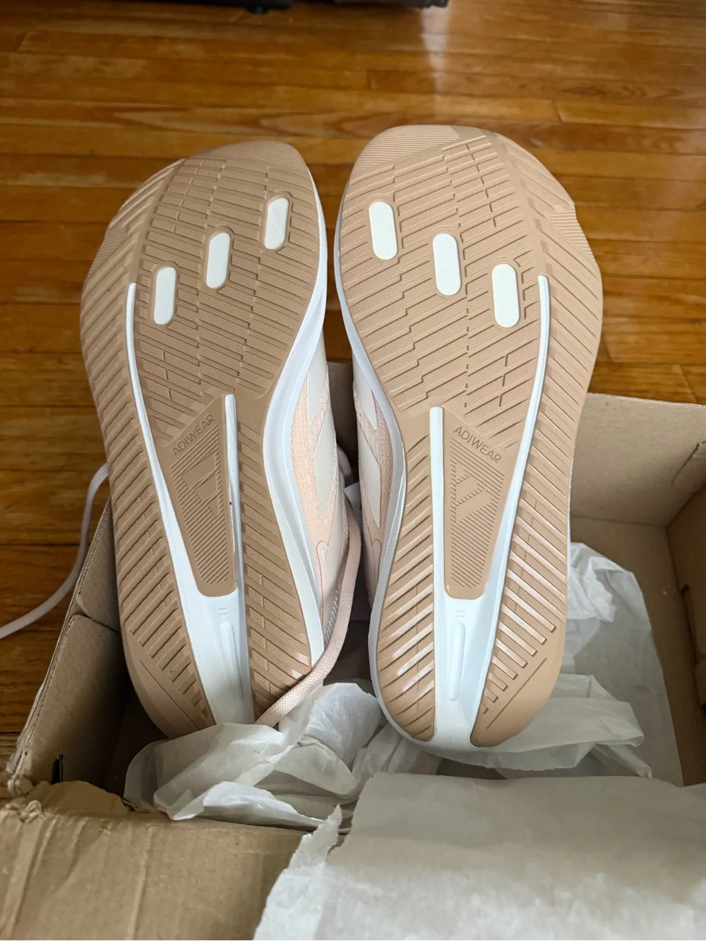 adidas Duramo SL2 W Pale Pink & White Women's Running Shoes 10